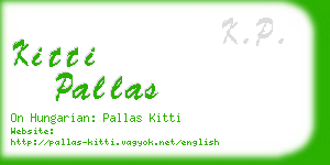 kitti pallas business card